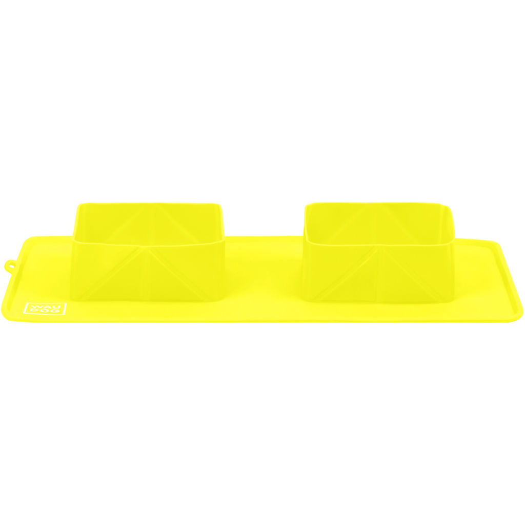 Посуд для собак WAUDOG Silicone Миска складана 385х230х50 мм жовта (50808) - зображення 2
