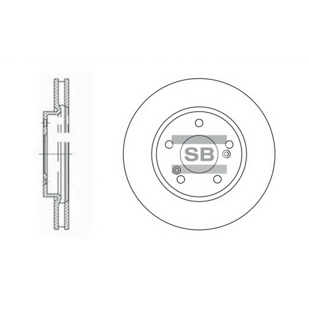 Гальмівний диск HI-Q SD4312 - зображення 1