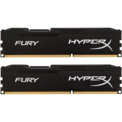 Модуль пам'яті для комп'ютера DDR3 16GB (2x8GB) 1866 MHz LoFury Kingston Fury (ex.HyperX) (HX318LC11FBK2/16) - зображення 1