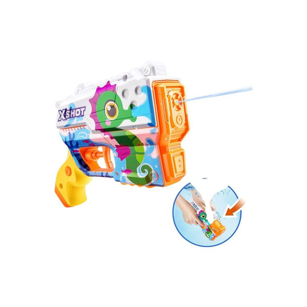 Іграшкова зброя Zuru X-Shot Водний бластер Junior Fast-Fill Морський коник (118143D) - зображення 2