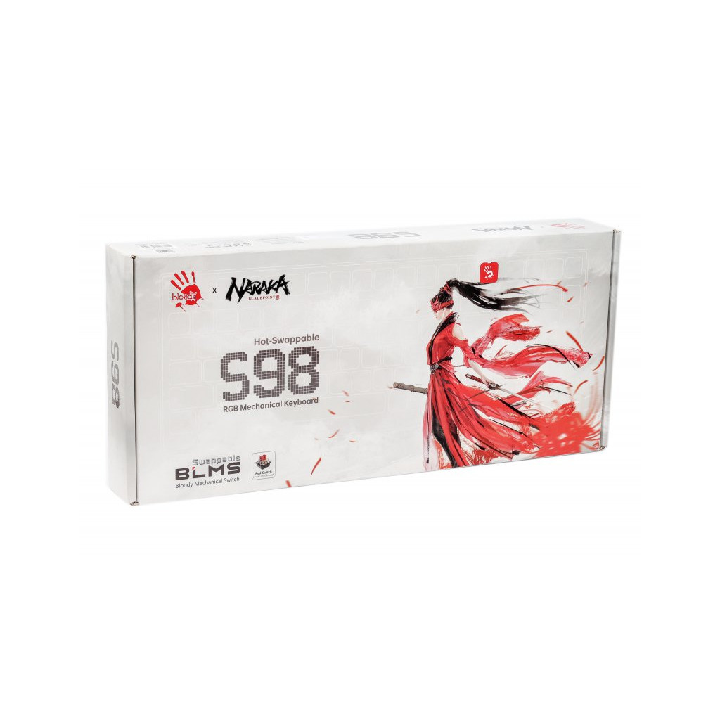 Клавіатура A4Tech Bloody S98 RGB Red Switch USB Naraka (4711421000383) - зображення 12