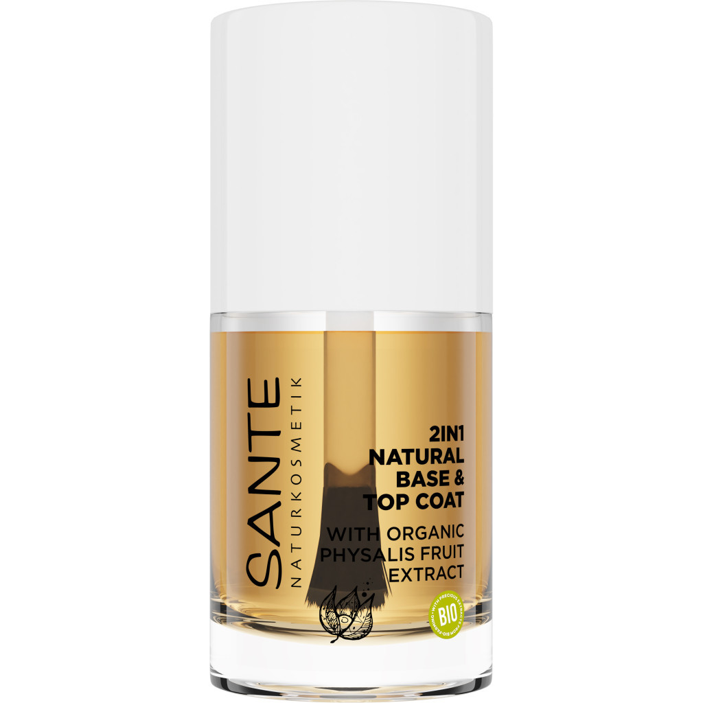 База для нігтів Sante 2 in 1 Natural Base & Top Coat 10 мл (4025089086055) - зображення 1