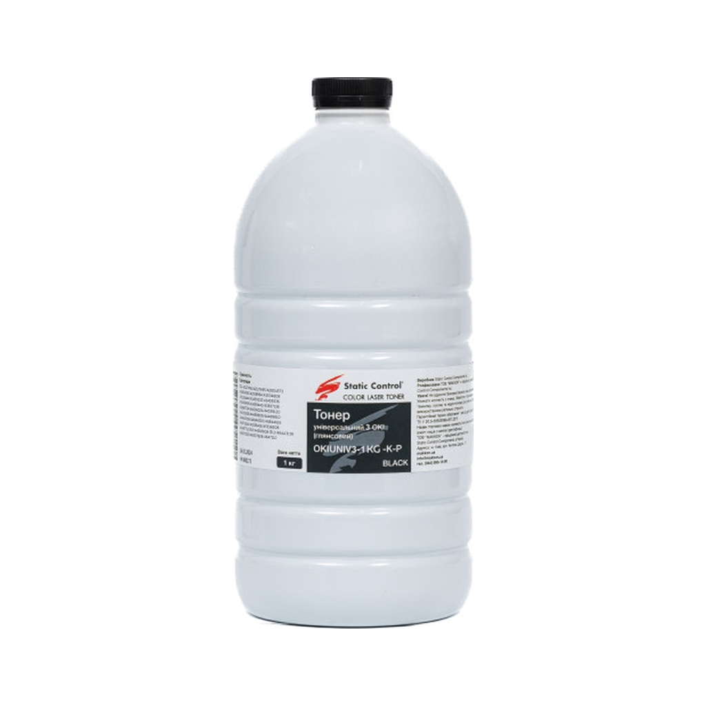 Тонер Static Control Okidata 3 (Glossy) 1кг black фасування (OKIUNIV3-1KG-K-P) - зображення 1