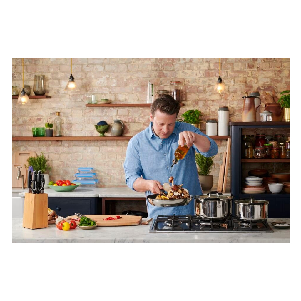 Каструля Tefal Jamie Oliver Home Cook, 8.4л, з кришкою, нержавіюча сталь, силікон (E3186375) - зображення 7