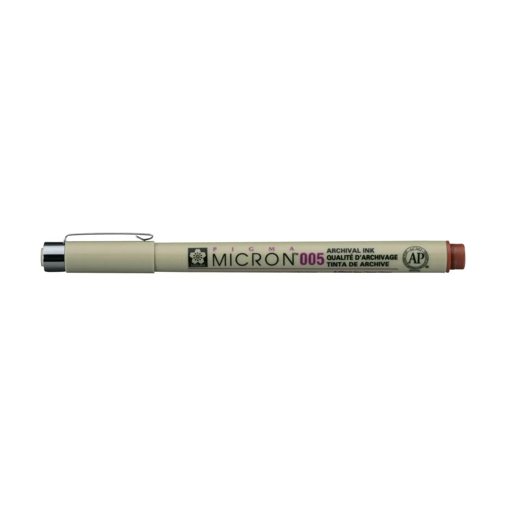 Лайнер Sakura Pigma Micron (0.05) 0,2мм Коричневий (084511351813) - зображення 1