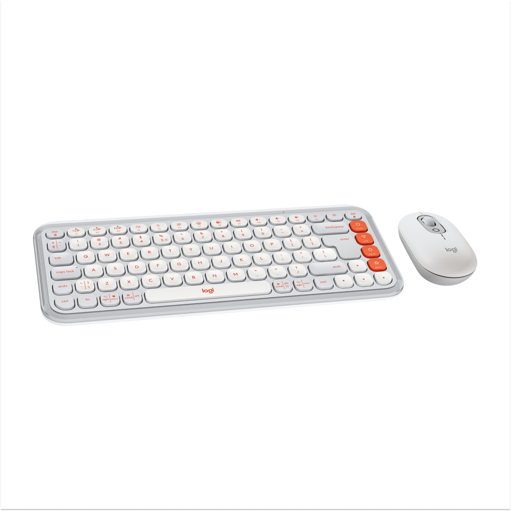 Комплект Logitech POP Icon Combo Bluetooth UA Off-White (920-013141) - зображення 1