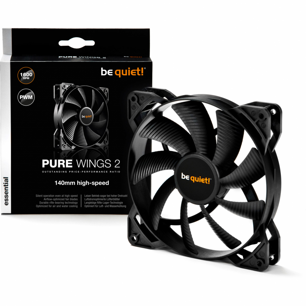 Кулер до корпусу Be quiet! Pure Wings 2 140mm PWM high-speed (BL083) - зображення 3