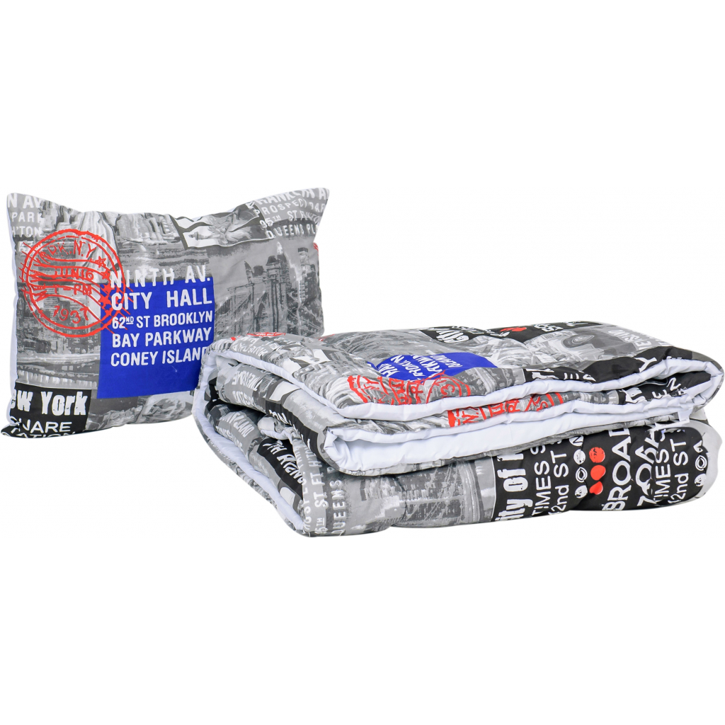 Ковдра MirSon Набір бавовняний Зима №3668 Print Line Beatrice 200 x 220 см (2200004843094) - зображення 1