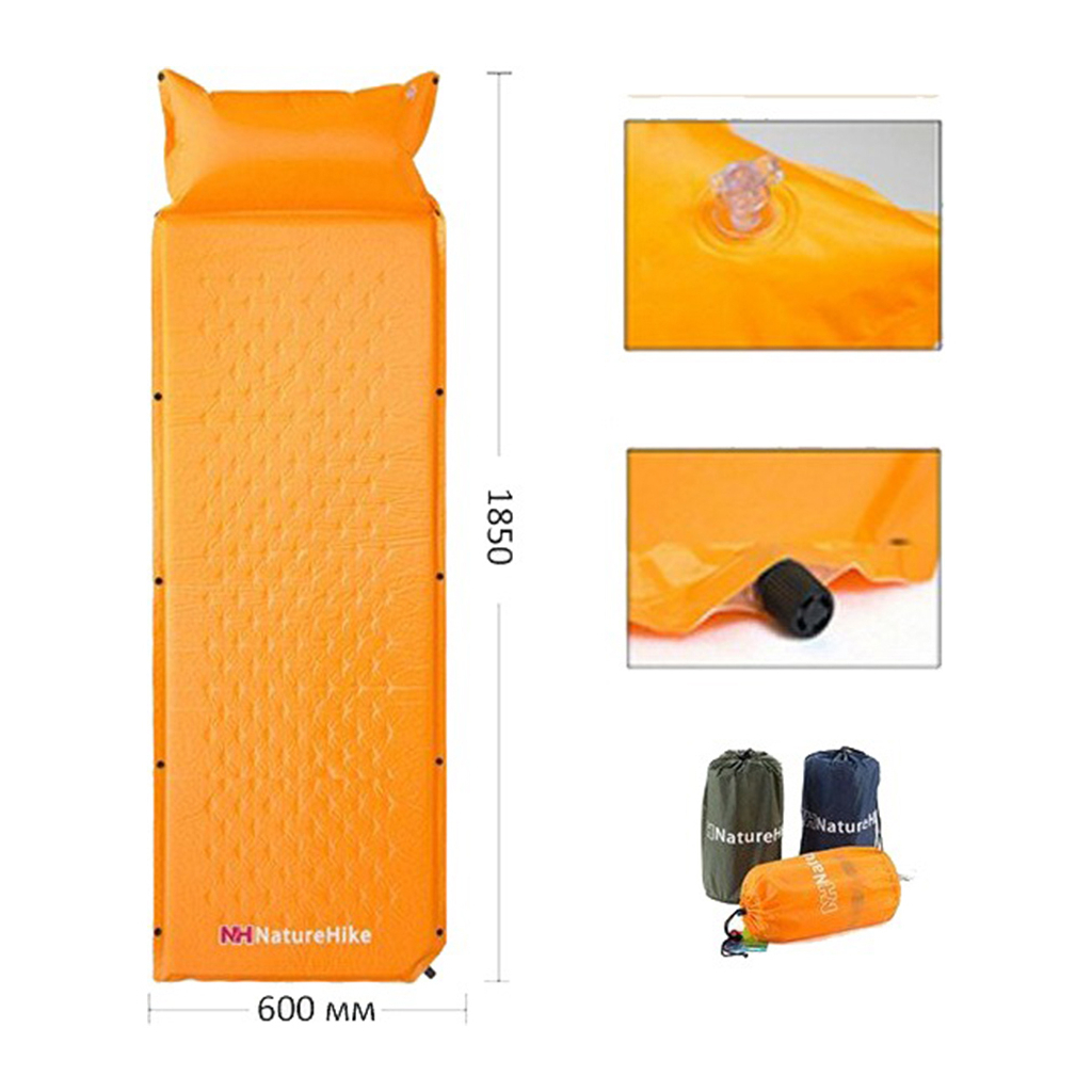 Туристичний килимок Naturehike NH15Q002-D 25 мм Yellow (6927595782576) - зображення 3