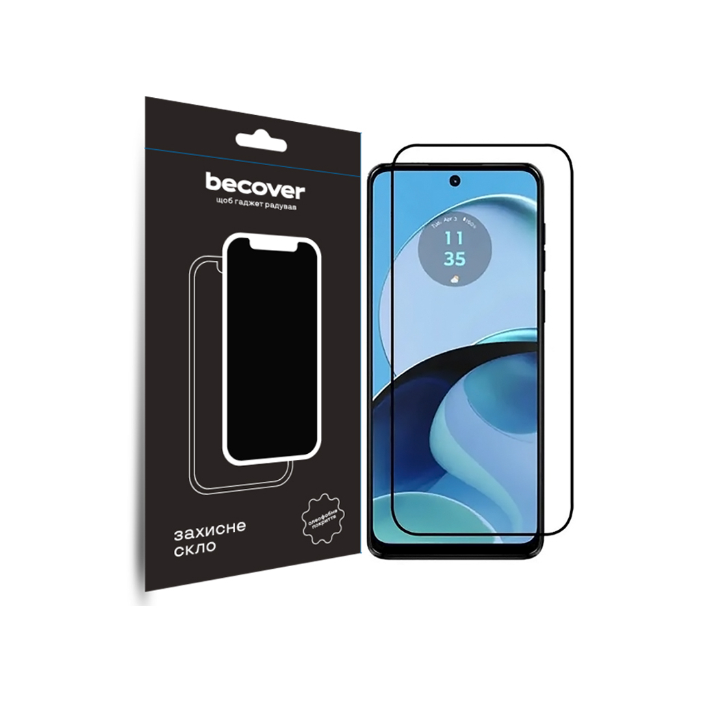 Скло захисне BeCover Motorola Moto G14 Black (709935) - зображення 1