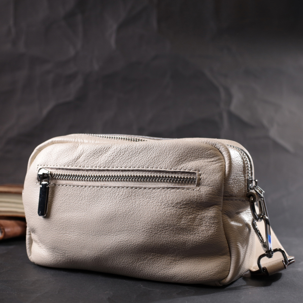 Сумка Vintage Жіноча з натуральної м'якої шкіри Біла (22438) - зображення 10