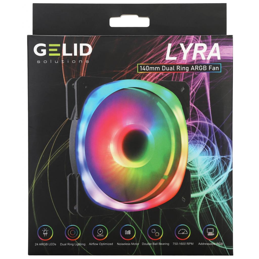 Кулер до корпусу Gelid Solutions Lyra ARGB 140mm (LYRA ARGB FAN) - зображення 3