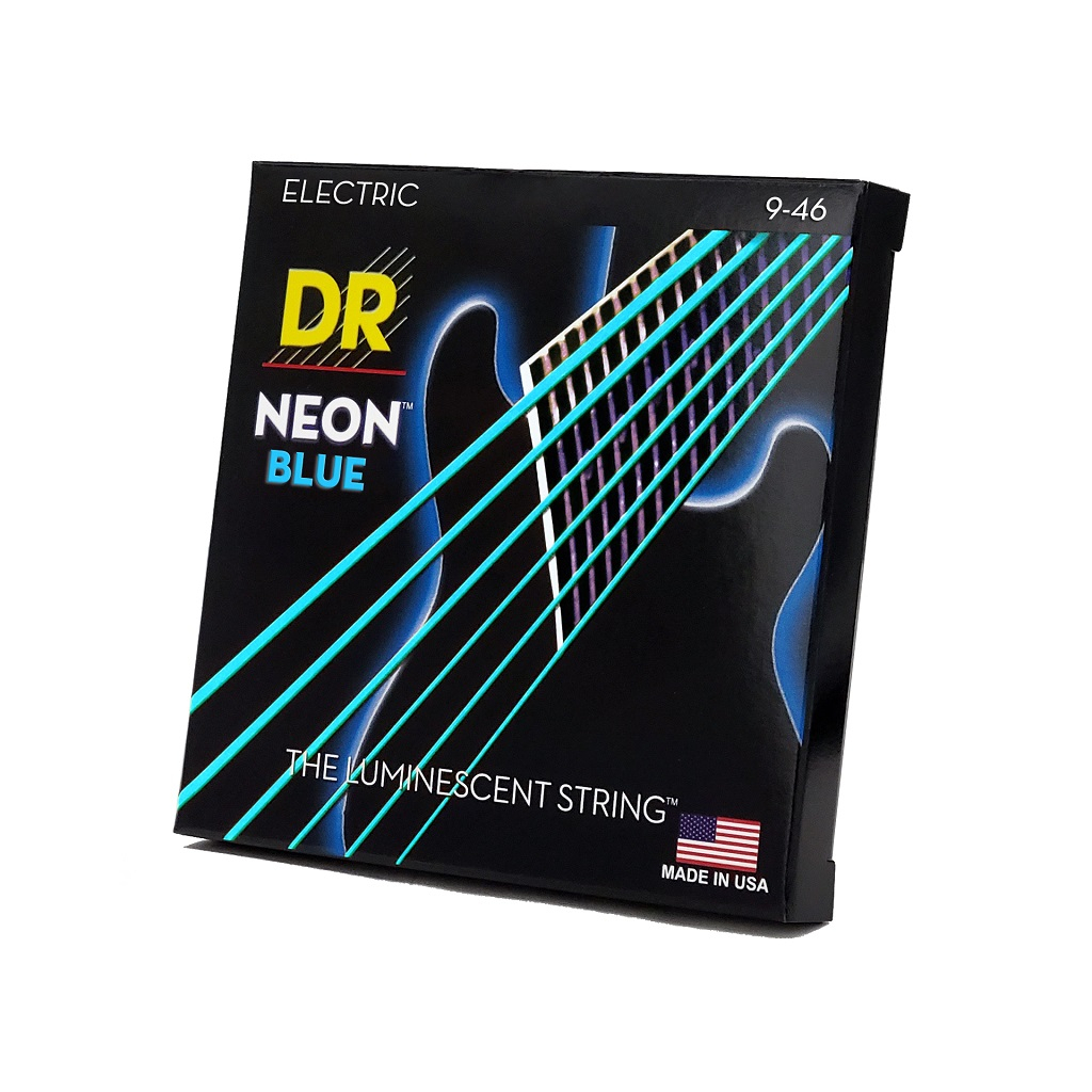 Струни для гітари DR Strings NEON Blue Electric - Light Heavy (09-46) (NBE-9/46) - зображення 2