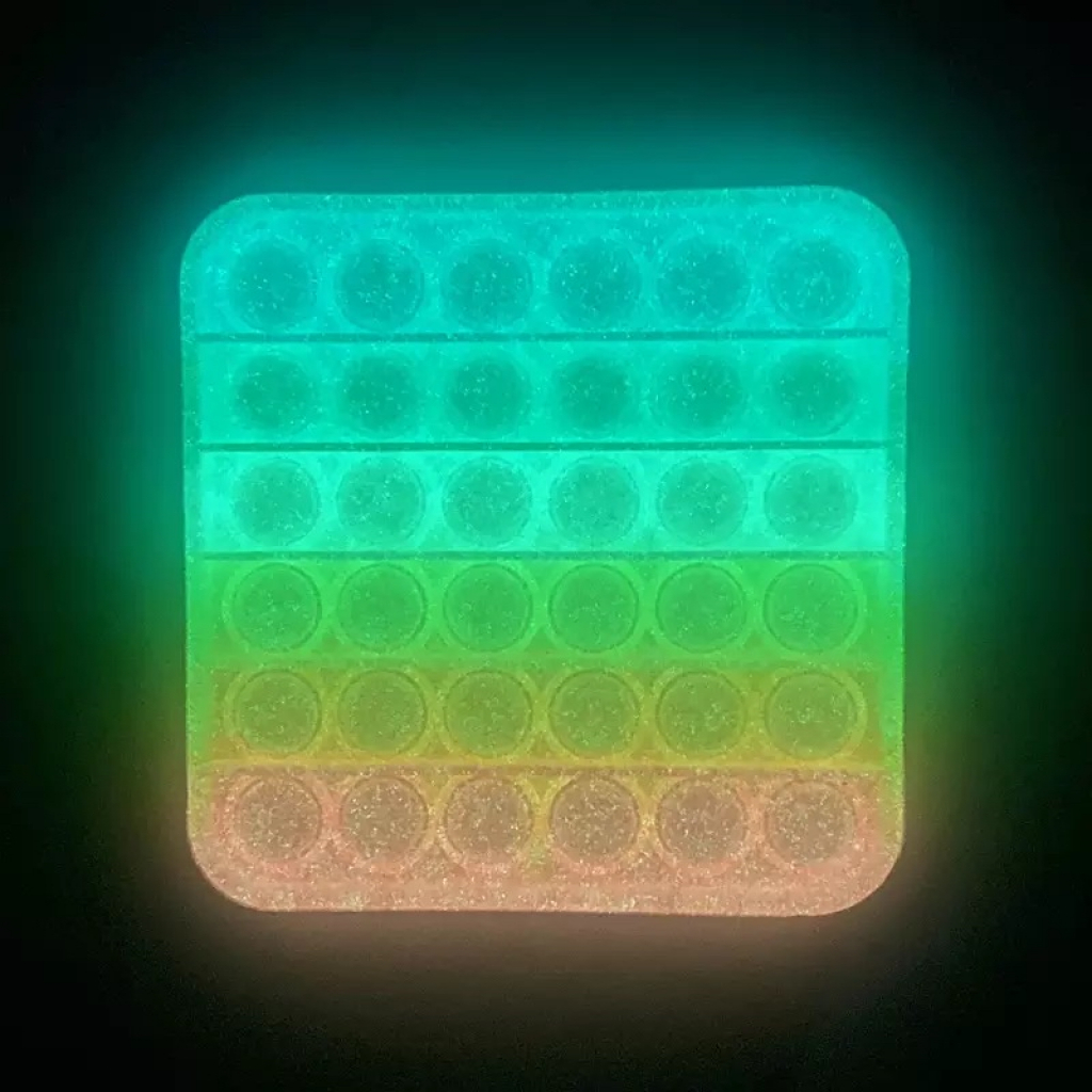 Антистрес Sibelly антистрес Pop It Square Glow in Dark (SB-PPIT-SQL-GD) - зображення 6