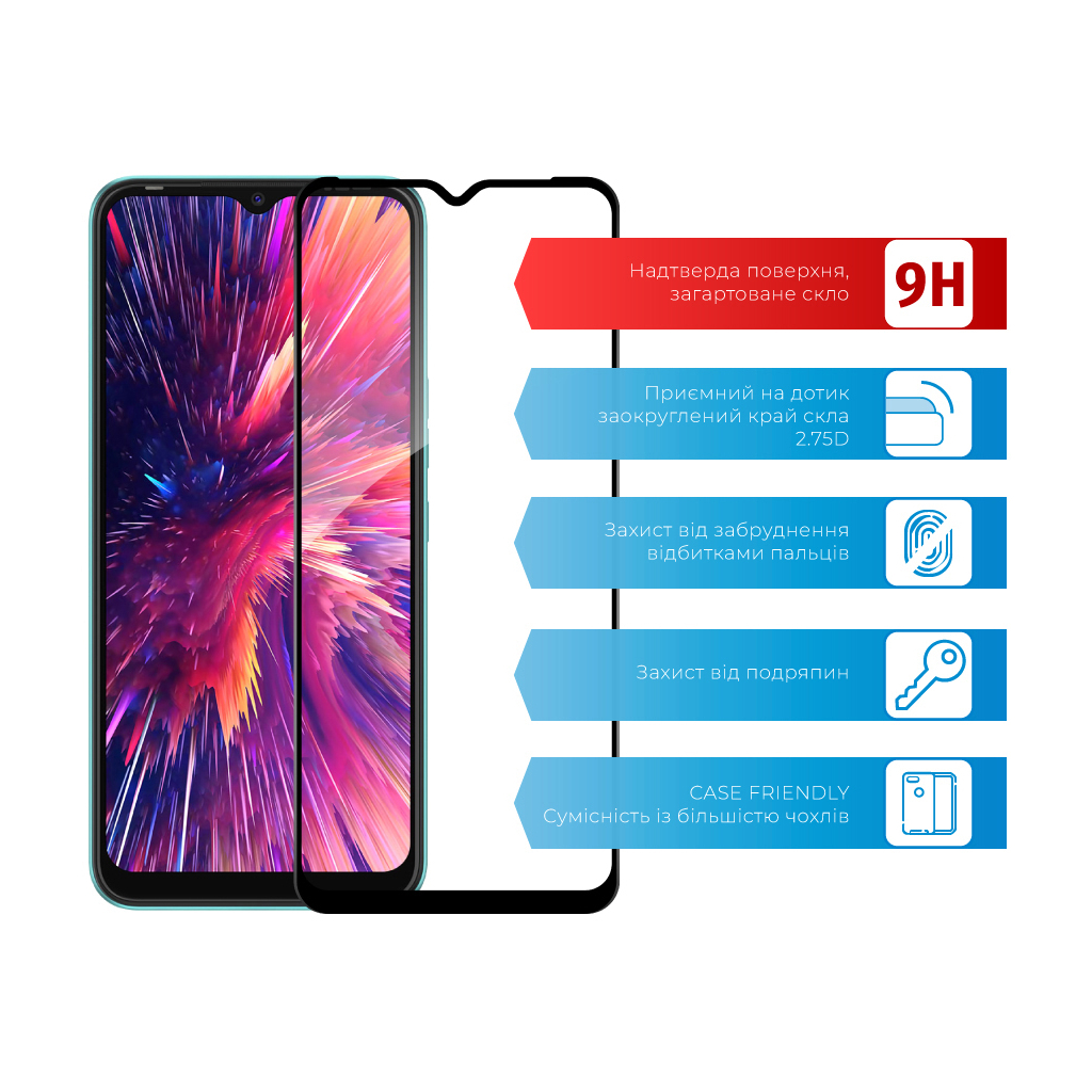 Скло захисне ACCLAB Full Glue Tecno Spark Go 2022 (1283126542305) - зображення 2