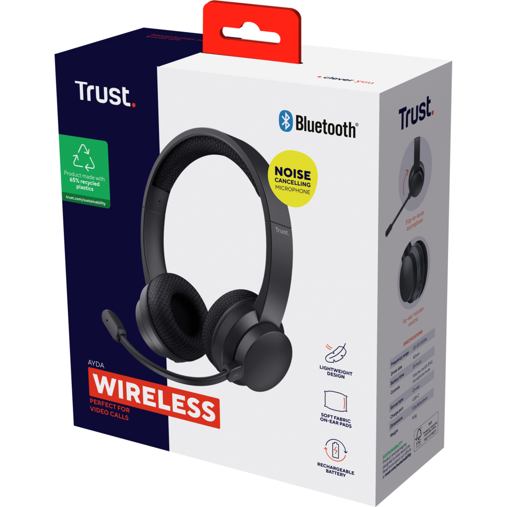 Навушники Trust Ayda Wireless ENC Black (25463) - зображення 7