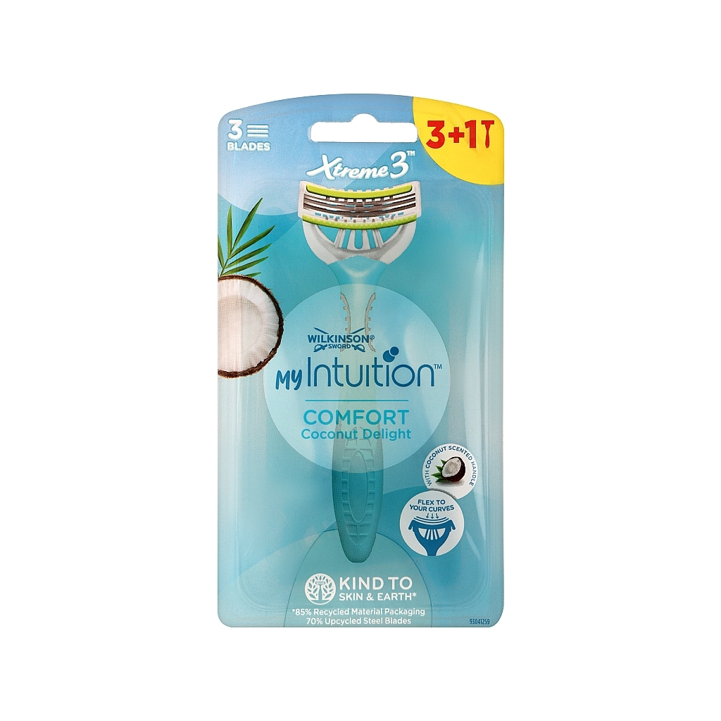 Бритва Wilkinson Sword Xtreme 3 Comfort Coconut Delight 3+1 шт. (4027800319626) - зображення 1