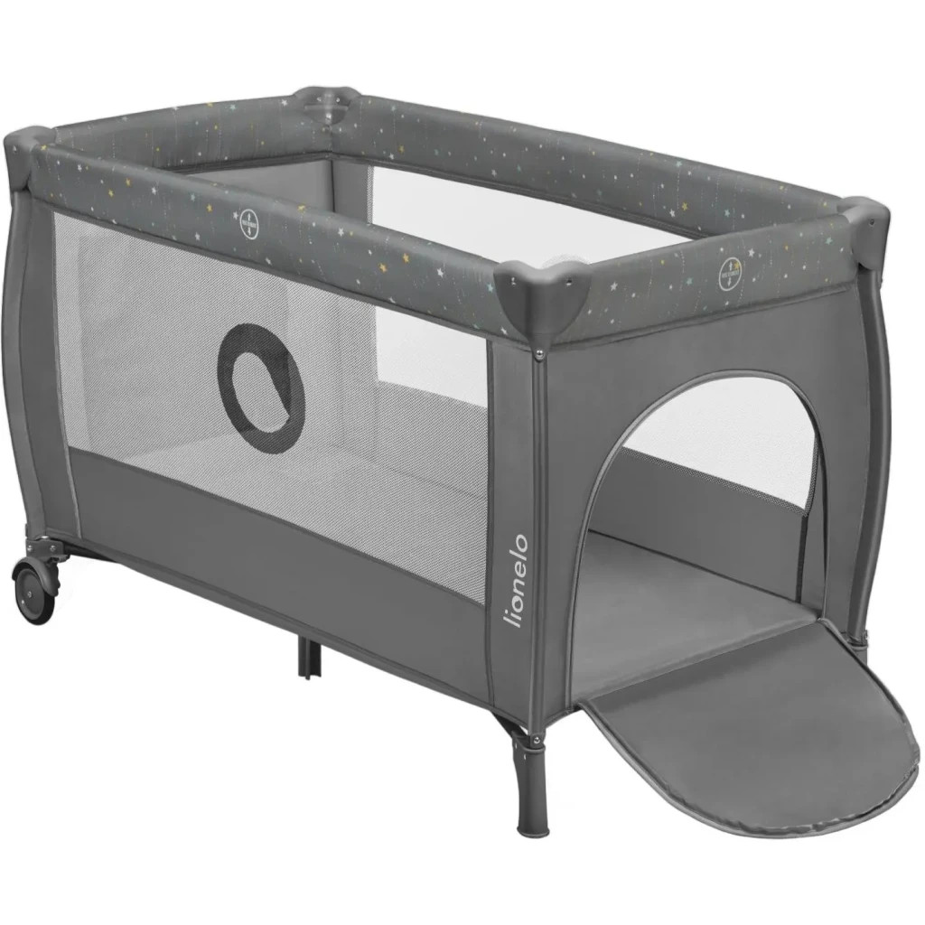 Дитячий манеж Lionelo Stefi Plus Grey Multicolor (LO-STEFI PLUS GREY MULTICOLOR) - зображення 1