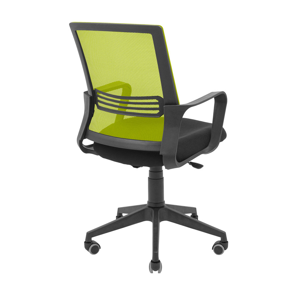 Офісне крісло Richman Джина Пластик Піастра Сітка чорна + зелена (ADD0003094) - зображення 3