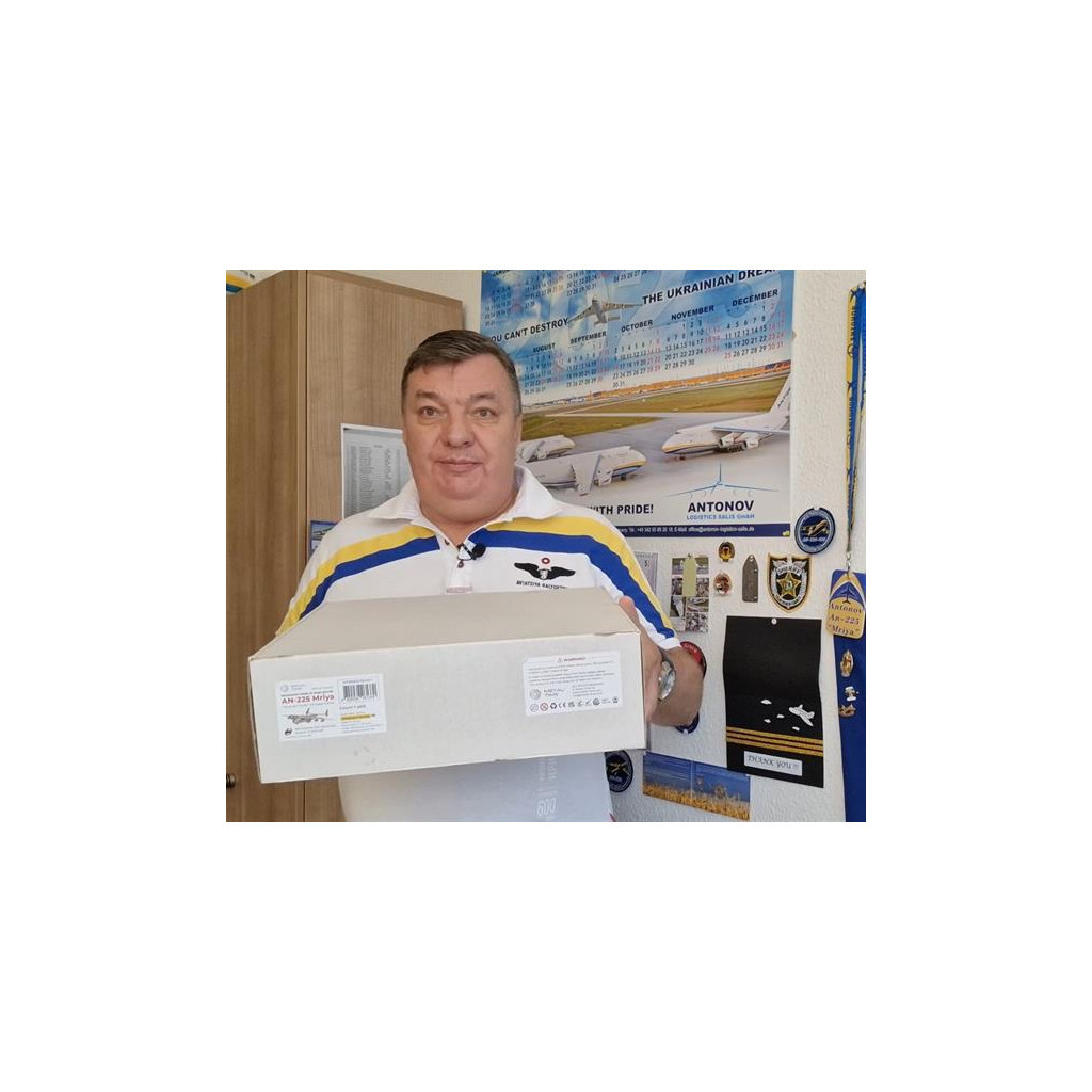 Конструктор Metal Time Колекційна модель Ukrainian Dream механічний літак Мрія АН-225 двокольоровий Exclusive Edition (MT001EE) - зображення 11