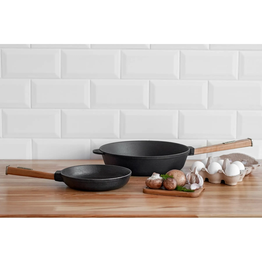 Сковорода Brizoll Optima чавунна з ручкою 280х60 мм (O2860-P) - зображення 9