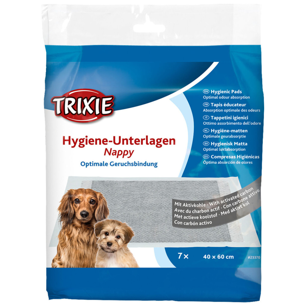 Пелюшки для собак Trixie з активованим вугіллям 40х60 см 7 шт (4011905233703) - изображение 1