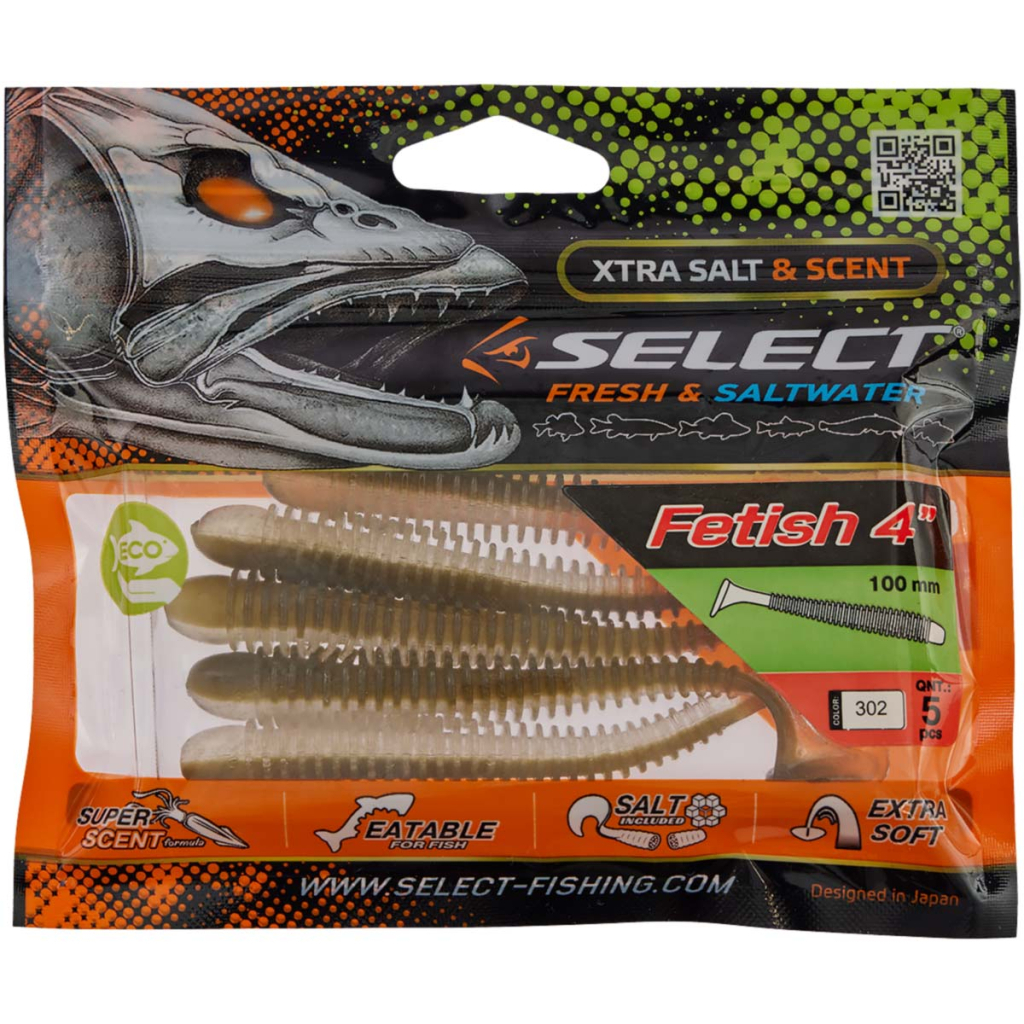 Силікон рибальський Select Fetish 4" 302 (5 шт/уп) (1870.71.70) - зображення 2