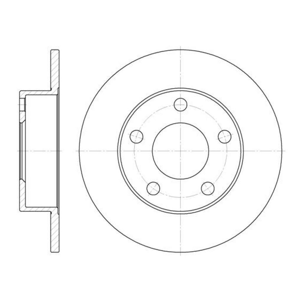 Гальмівний диск REMSA 6513.00 - зображення 1