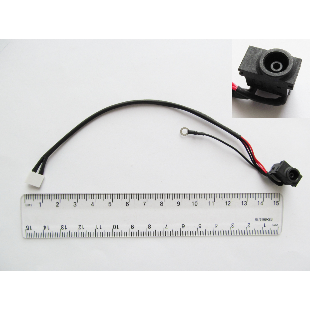 Роз'єм живлення ноутбука з кабелем для Samsung PJ324 (5.5mm x 3.0mm + center pin), 4- Универсальный (A49030) - зображення 1