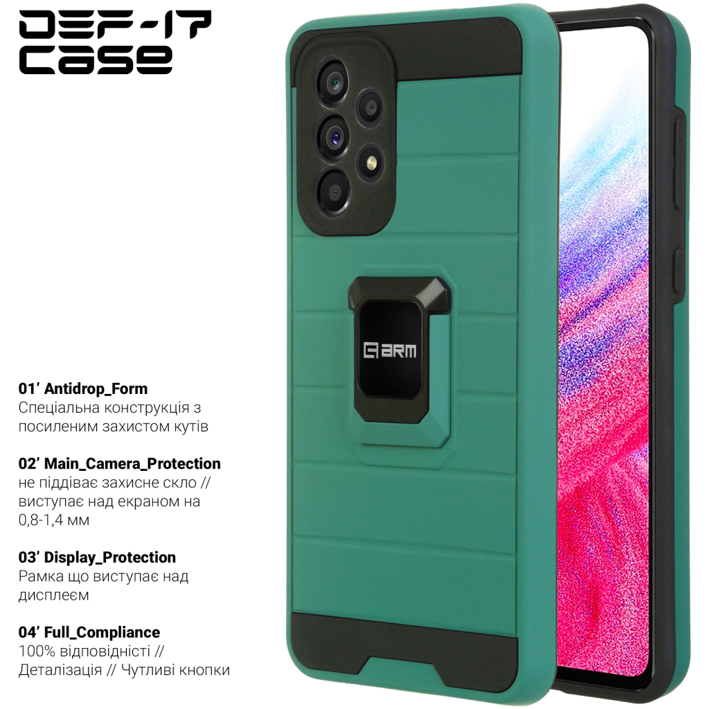 Чохол до мобільного телефона Armorstandart DEF17 case Samsung A33 5G (A336) Military Green (ARM61349) - зображення 2