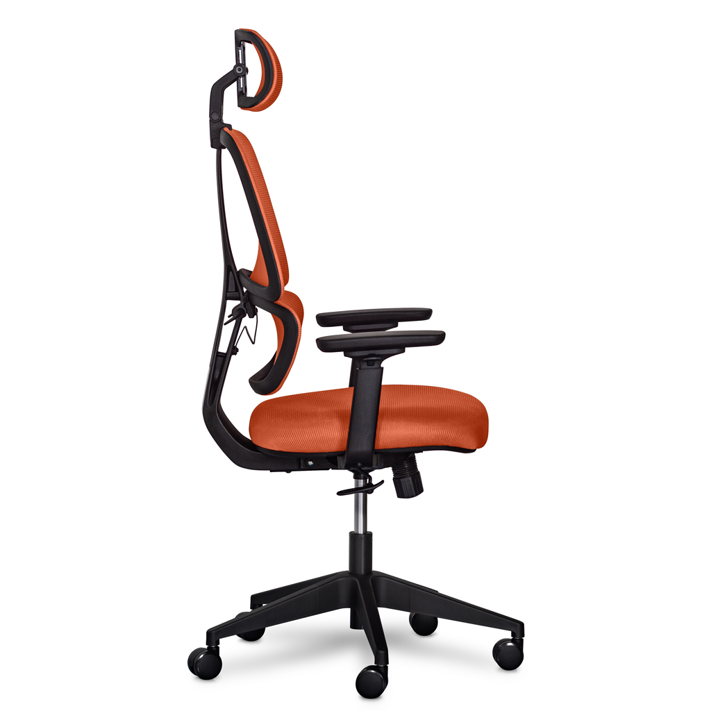 Офісне крісло Mealux Leo Air Orange (Y-543 KBY) - зображення 4