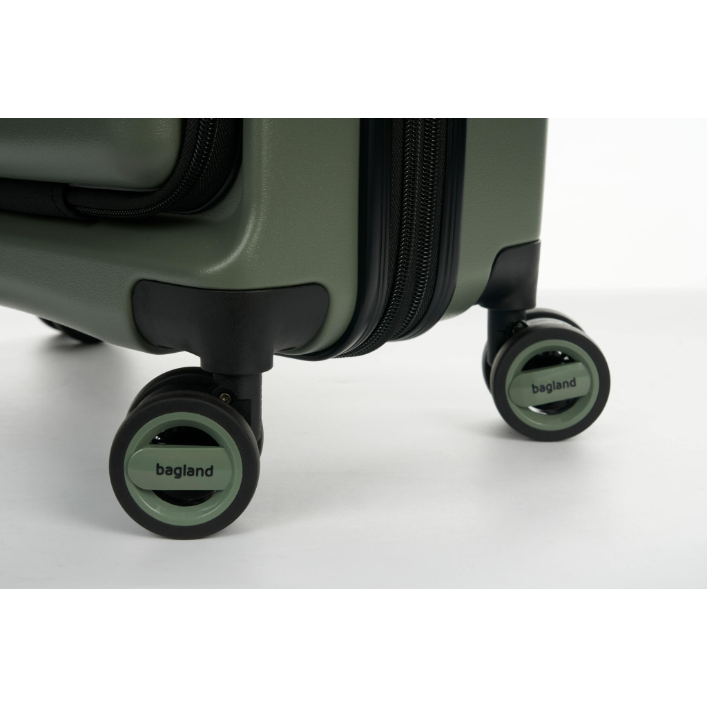 Валіза Bagland маленька 40 л хакі (1140721770) - зображення 9