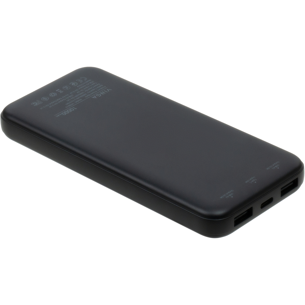 Батарея універсальна Vinga 10000 mAh 10W Black (VPBB10) - зображення 4