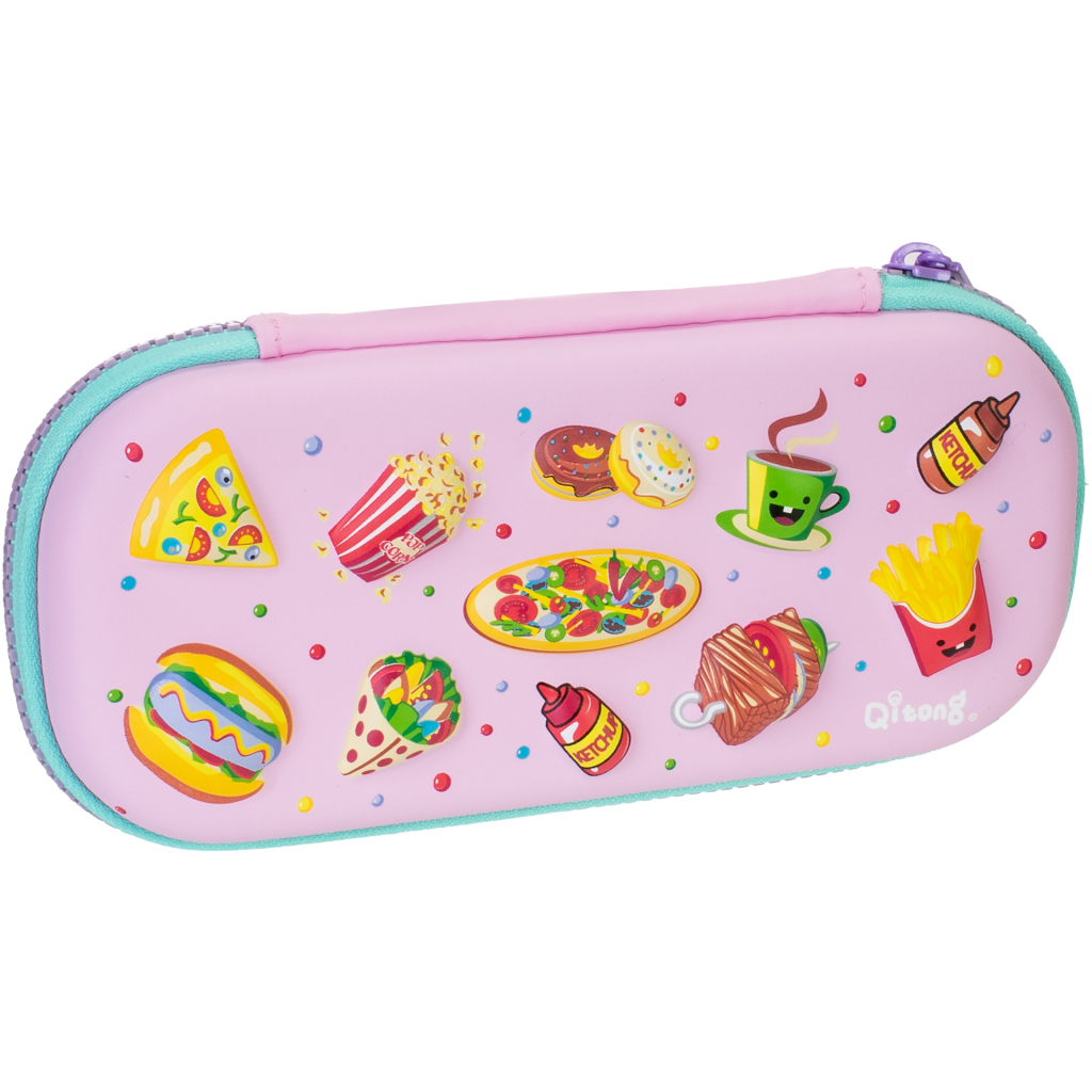 Пенал Cool For School 1 відділення з органайзером рожевий (QT-5670-Pink) - зображення 1