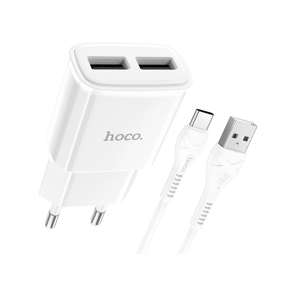 Зарядний пристрій HOCO C88A White (6931474749550) - изображение 2