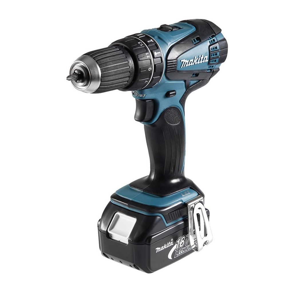 Шуруповерт Makita LXT, 3Аг х 2шт, Makpac, 50 / 36Нм (DHP456RFJ) - зображення 1