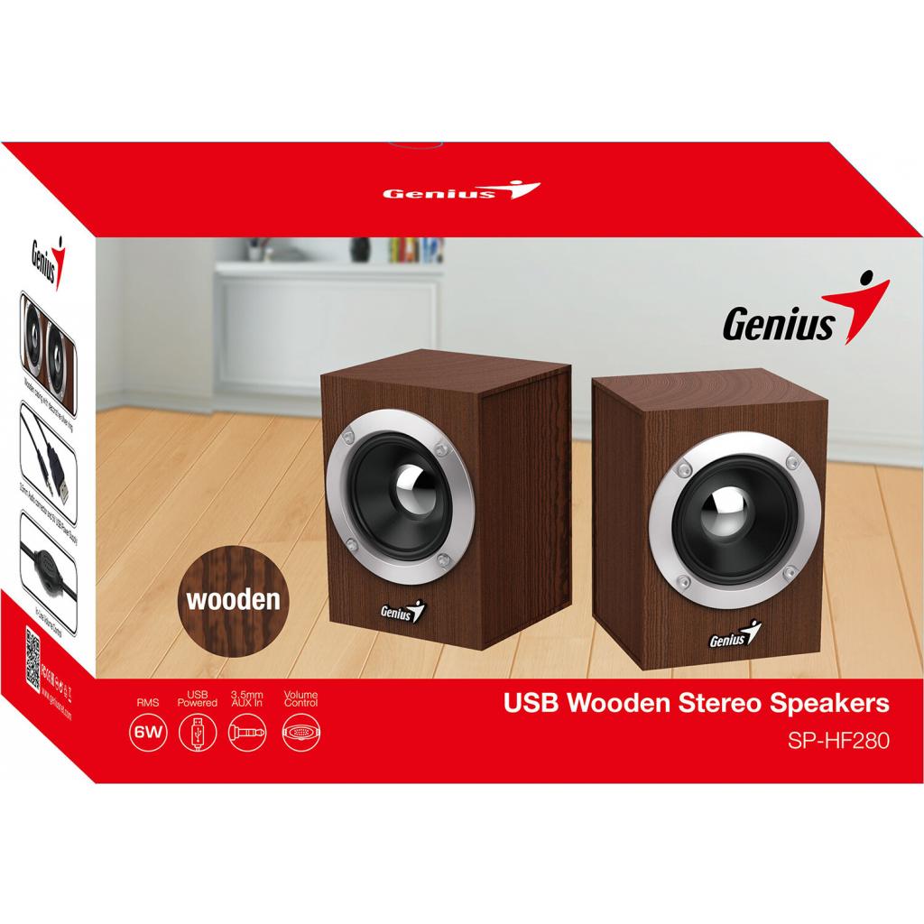 Акустична система Genius SP-HF280 USB Wood (31730028400) - зображення 2
