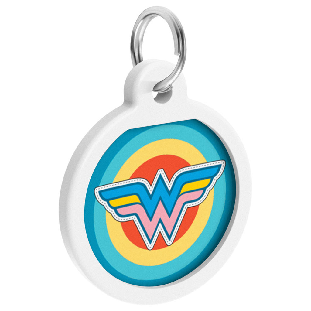 Адресник для тварин WAUDOG Smart ID з QR паспортом "Чудо-жінка 1", круг 25 мм (0625-1012ru-eng) - зображення 3