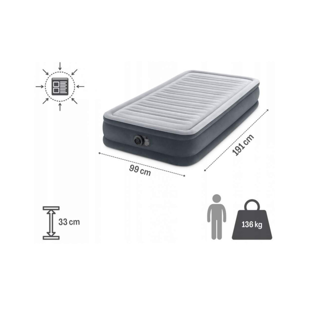 Матрац надувний Intex 67766 - зображення 4