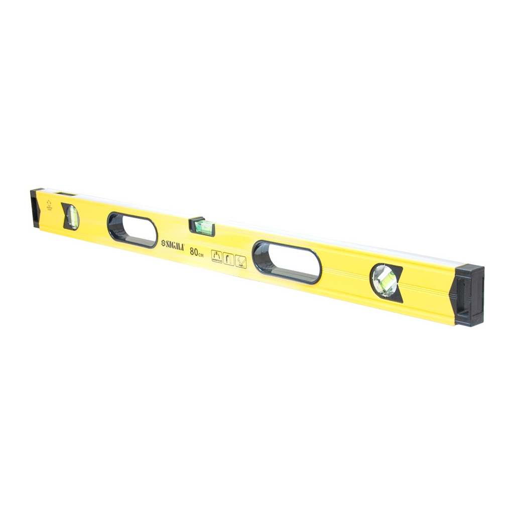 Рівень Sigma магнітний, 3 капсули + вічко 80см (3732081) - зображення 2