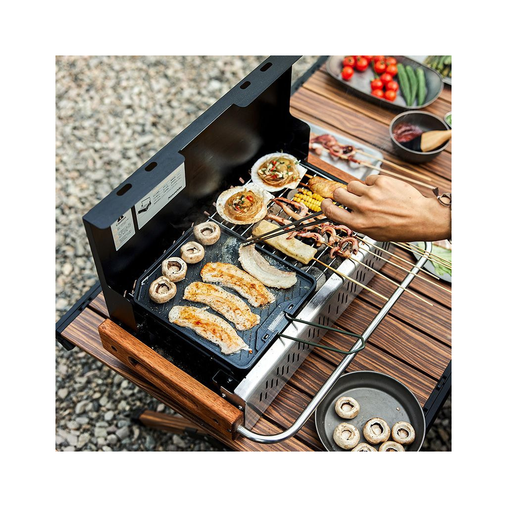 Сковорода туристична Naturehike -гриль зі складною ручкою CNK2300CJ016 алюміній (6976023925177) - зображення 8