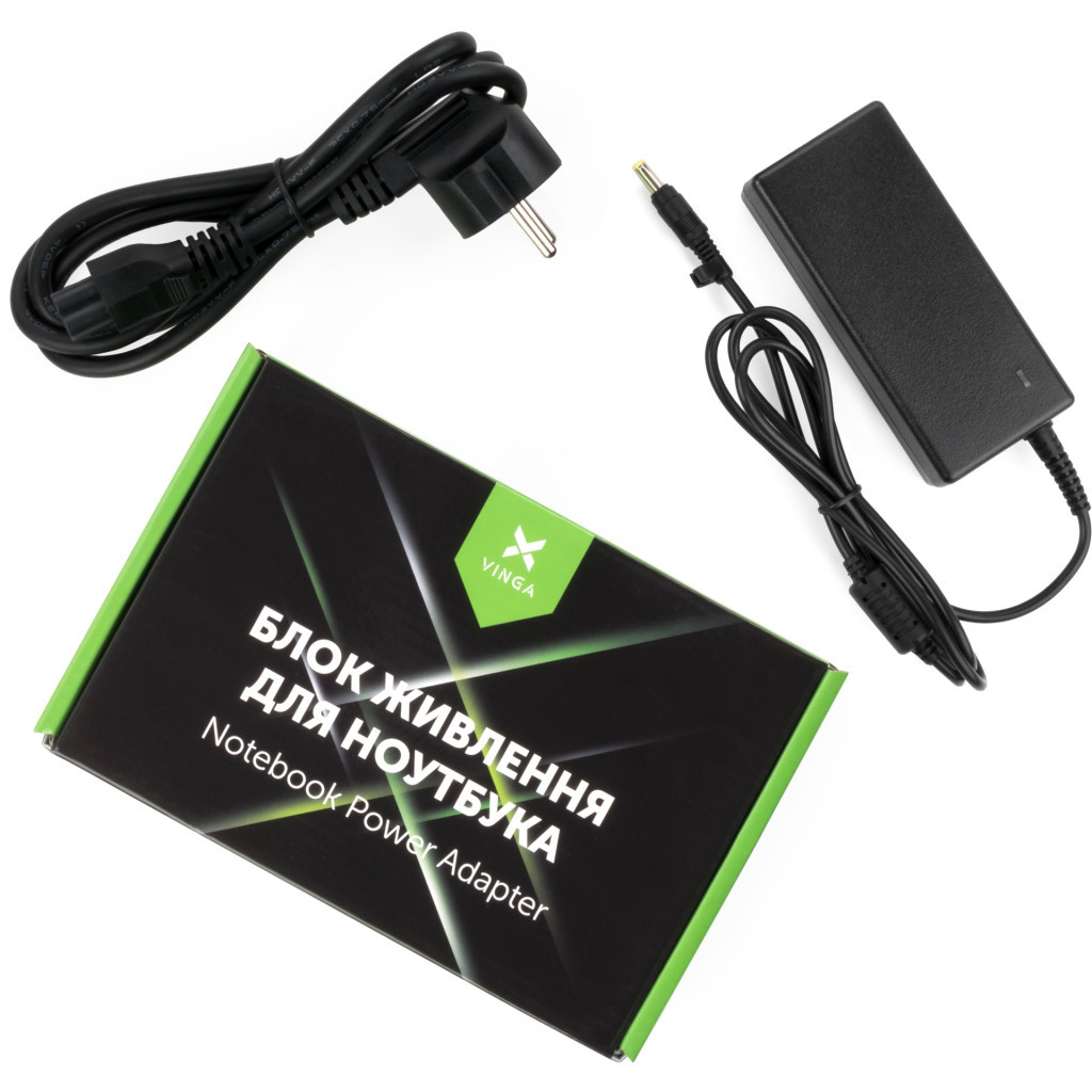 Блок живлення до ноутбуку Vinga HP 65W 18.5V 3.5А 4.8*1.7 (VPA-1835-HP4817-101) - зображення 1