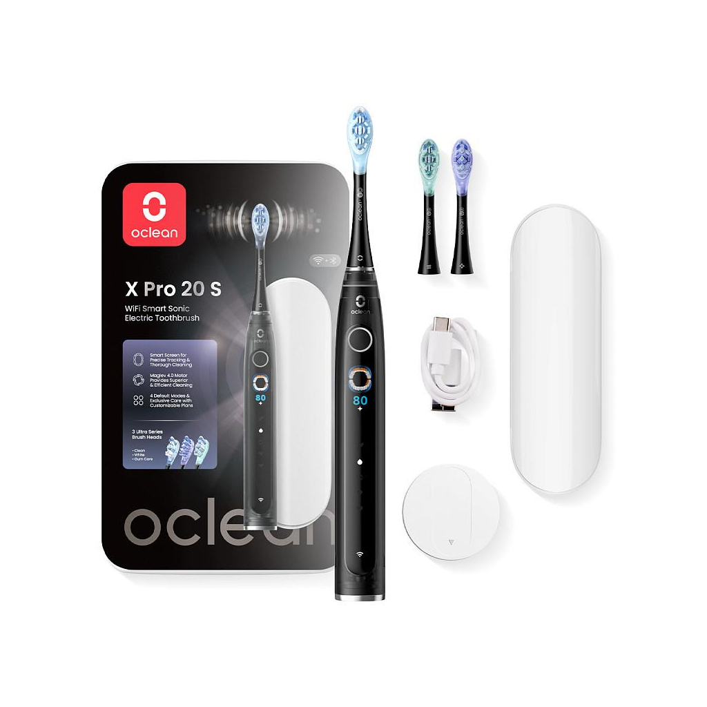 Електрична зубна щітка Oclean X Pro 20 Set Electric Toothbrush Black (6970810556964) - зображення 1