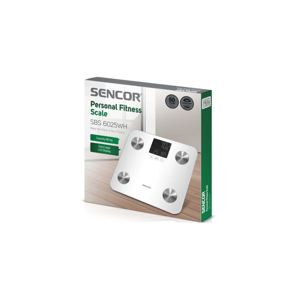Ваги підлогові Sencor SBS6025WH - зображення 7