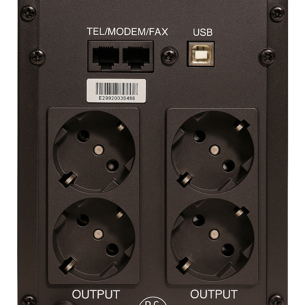 Пристрій безперебійного живлення GEAR GU-1200PLCD - зображення 2