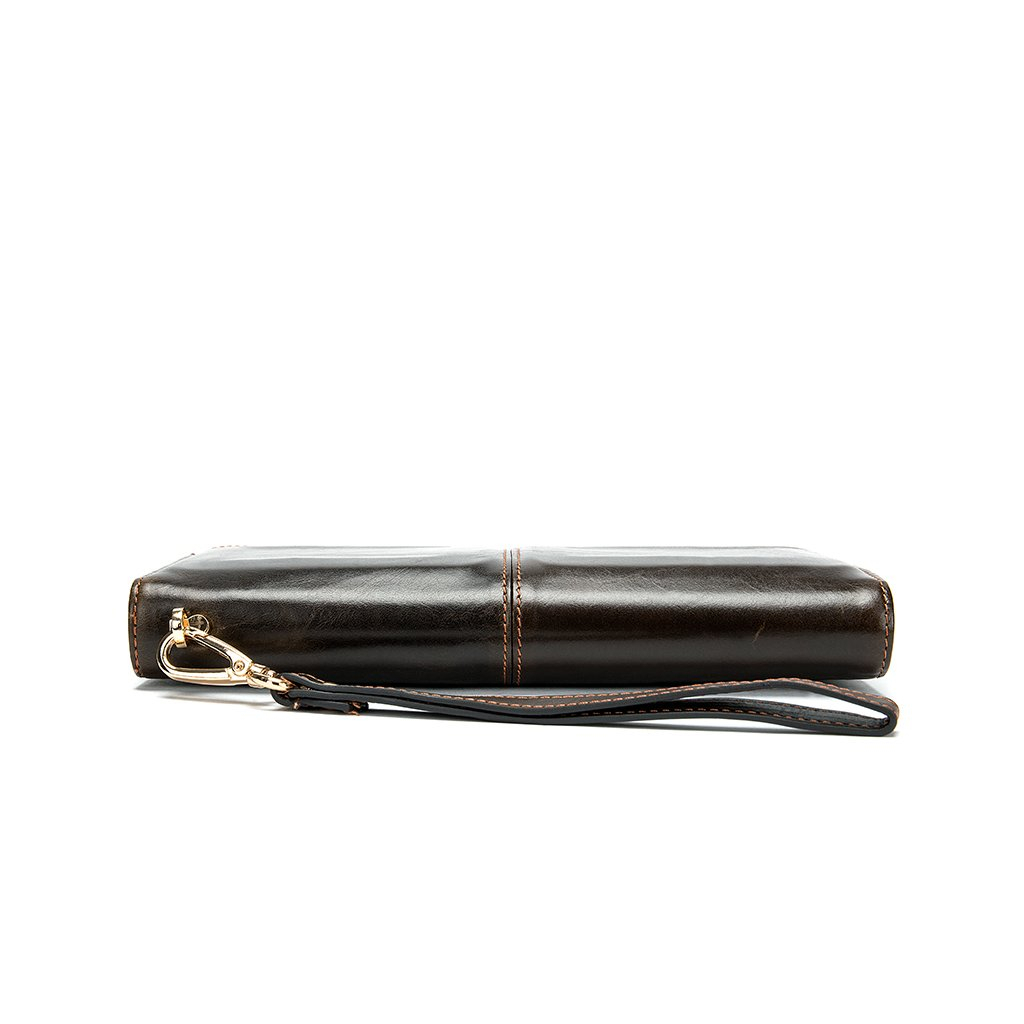 Сумка Vintage З ремінцем на руку Коричнева (14940) - зображення 11