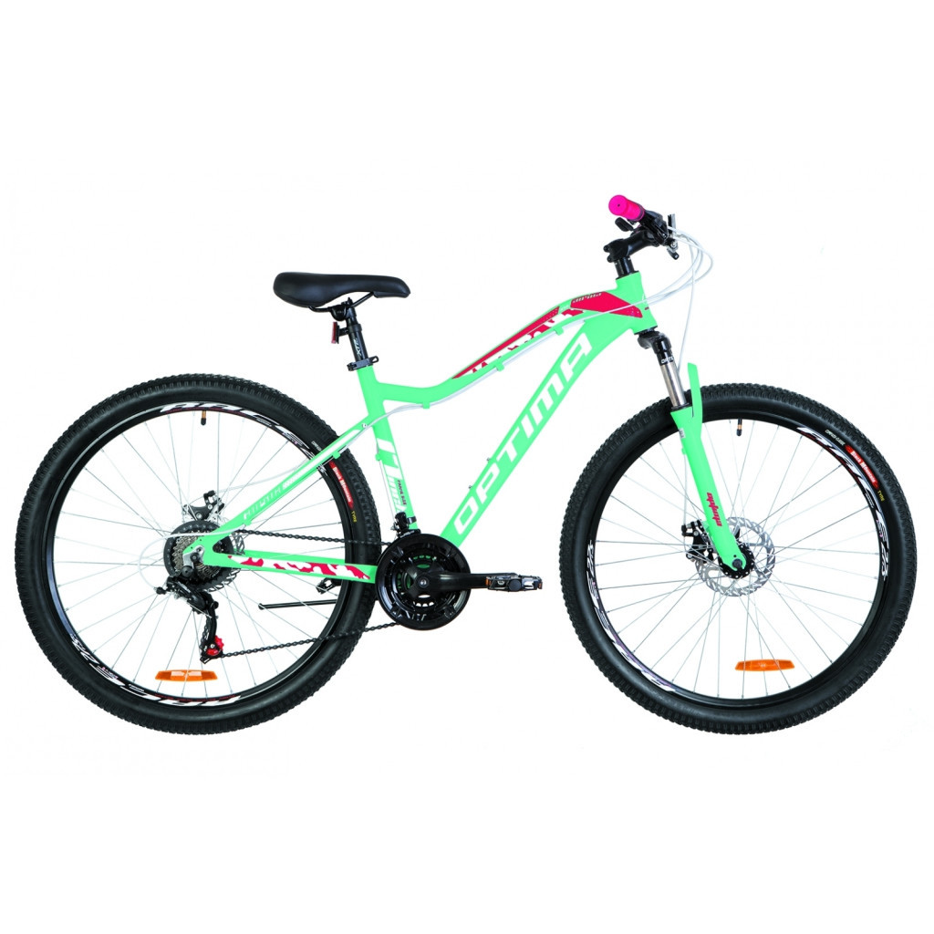 Велосипед Optimabikes 27.5" ALPINA AM DD рама-17" 2019 блакитний з малиновим (OPS-OP-27.5-036) - изображение 1