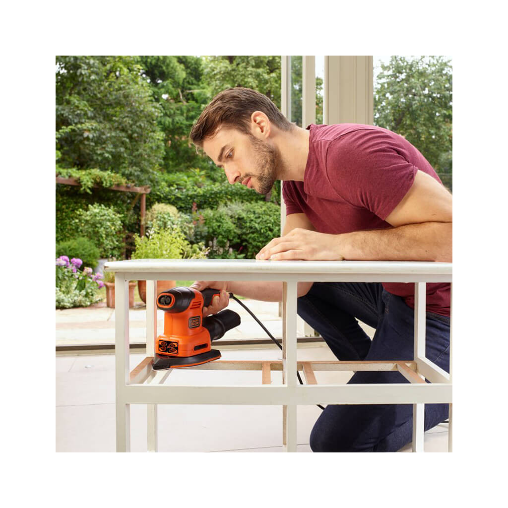 Шліфувальна машина Black&Decker 200 Вт, 8000-13000 об/хв, вага 1.58 кг (BEW200) - зображення 6