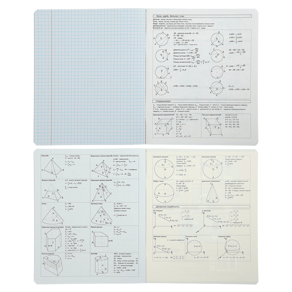Зошит ZiBi предметний ANIME 48 аркушів клітинка, геометрія (ZB.1704-07) - зображення 3