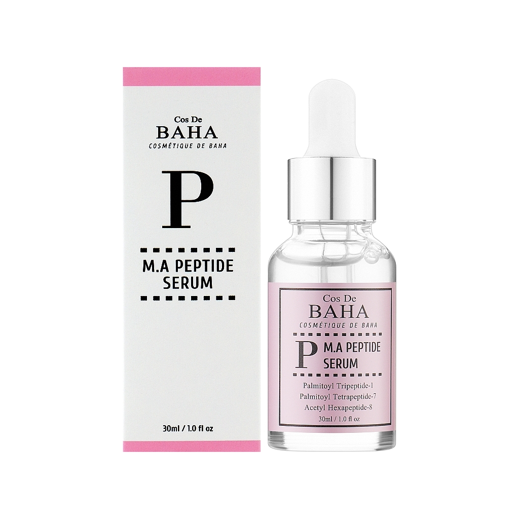 Сироватка для обличчя Cos De BAHA Peptide Serum With Matrixyl 3000 & Argireline Пептидна з матриксілом і аргіреліном 30 мл (8809240317822) - зображення 1